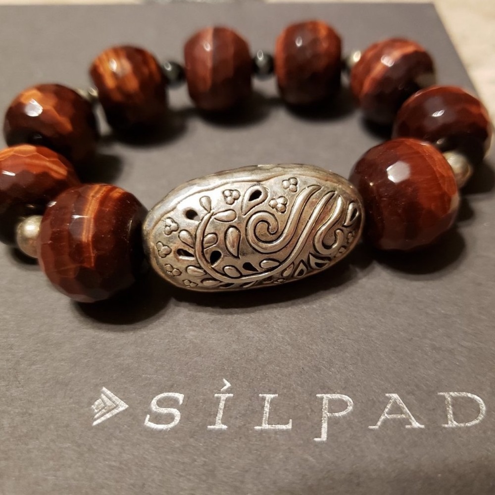 Silpada Red Tiger’s Eye Bracelet